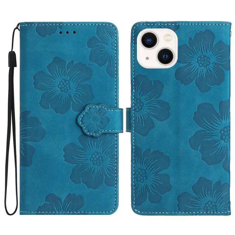 Flower Embossing Pattern Leather Phone Case MyMobile