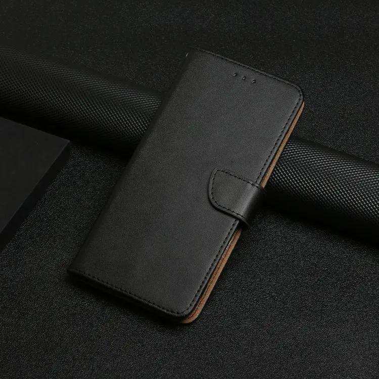 Genuine Leather Fingerprint-proof Flip Phone Case MyMobile