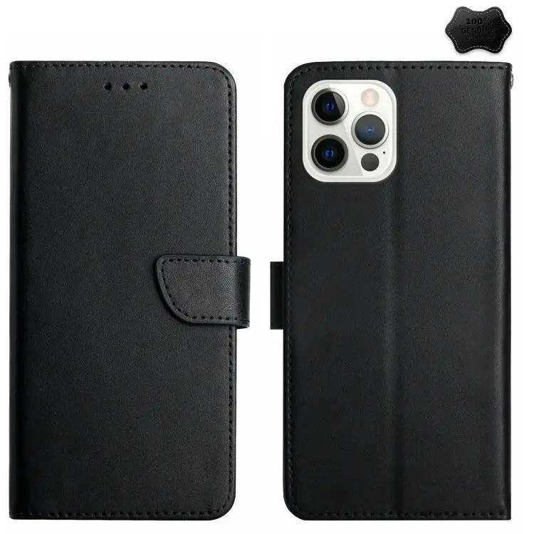 Genuine Leather Fingerprint-proof Flip Phone Case MyMobile