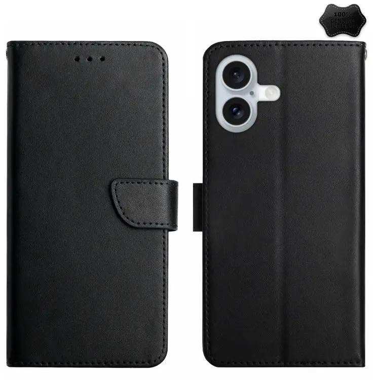 Genuine Leather Fingerprint-proof Flip Phone Case MyMobile