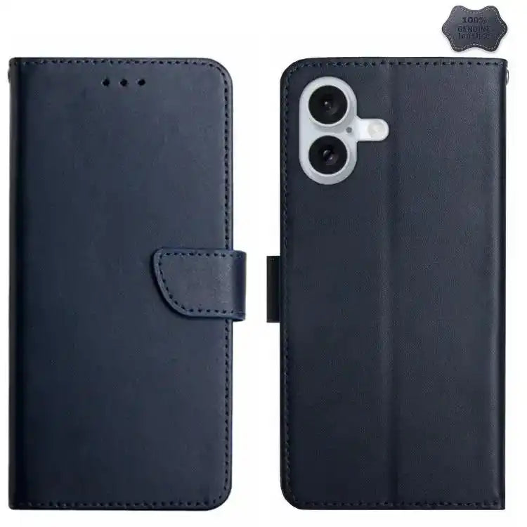 Genuine Leather Fingerprint-proof Flip Phone Case MyMobile