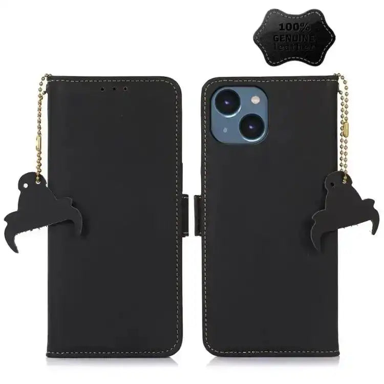 Genuine Leather Magnetic RFID Leather Phone Case MyMobile