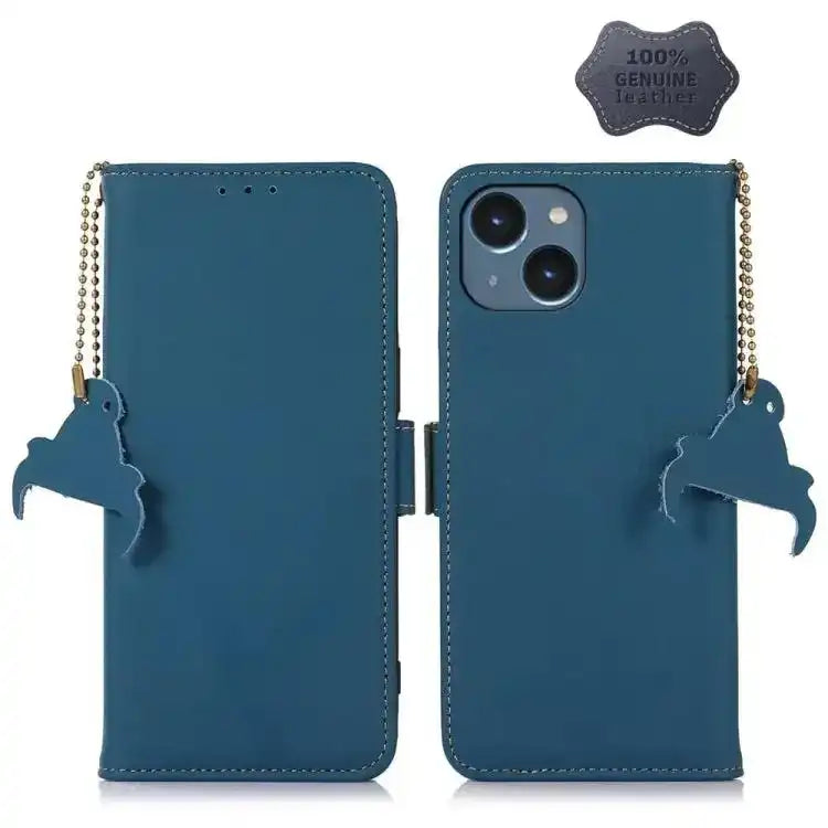 Genuine Leather Magnetic RFID Leather Phone Case MyMobile