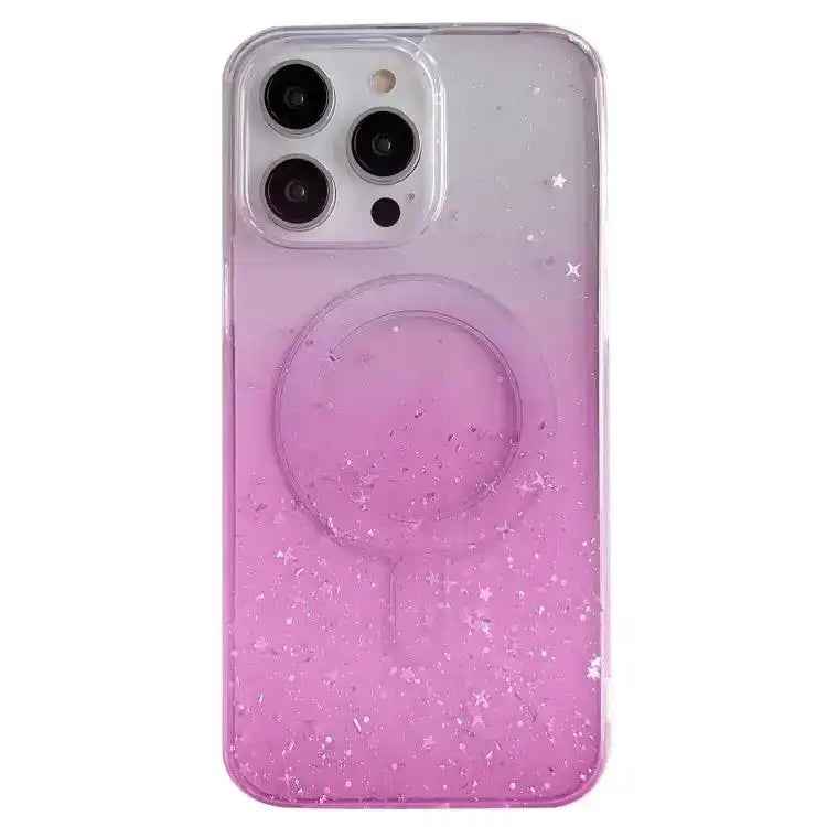 Glitter MagSafe Hybrid Clear TPU Phone Case