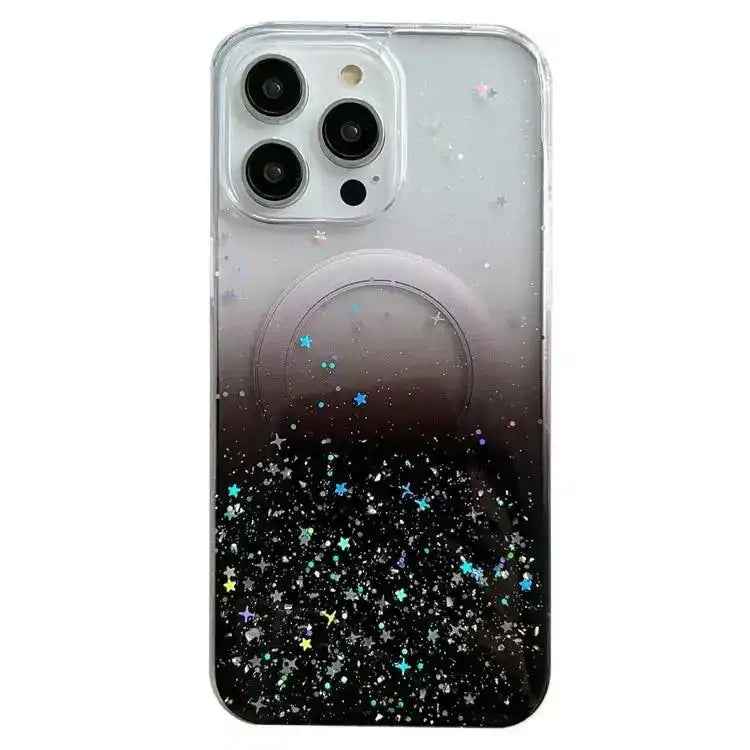 Glitter MagSafe Hybrid Clear TPU Phone Case
