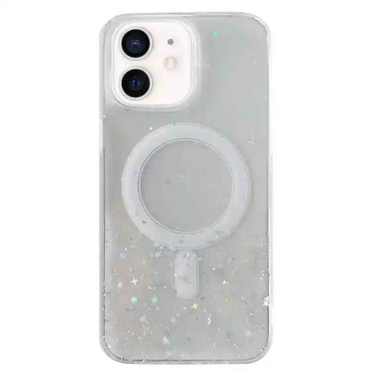 Glitter MagSafe Hybrid Clear TPU Phone Case