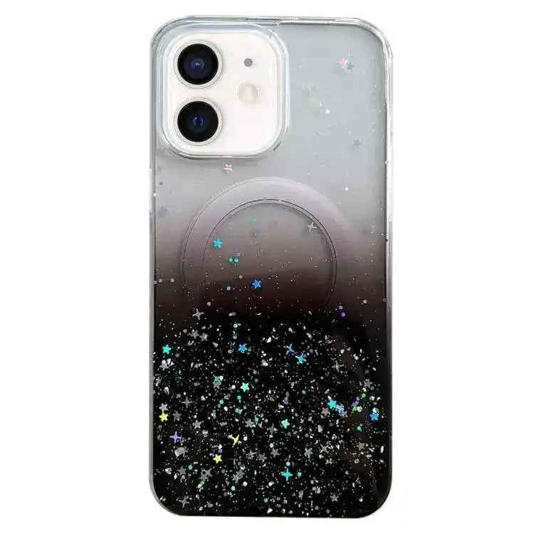 Glitter MagSafe Hybrid Clear TPU Phone Case