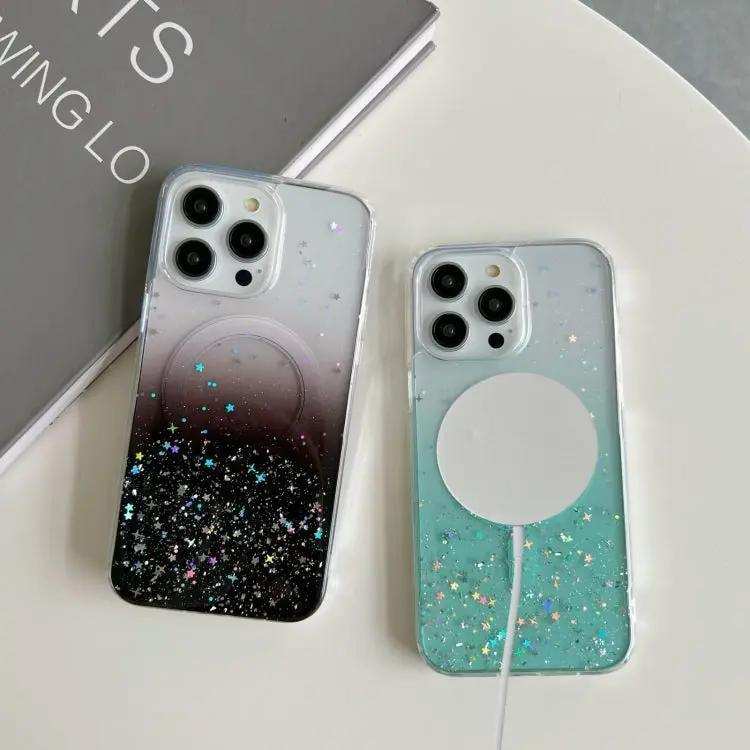 Glitter MagSafe Hybrid Clear TPU Phone Case MyMobile