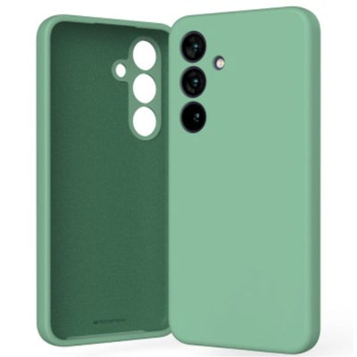 Mercury Silicone Cover Case for Samsung Galaxy S25 Plus-Green