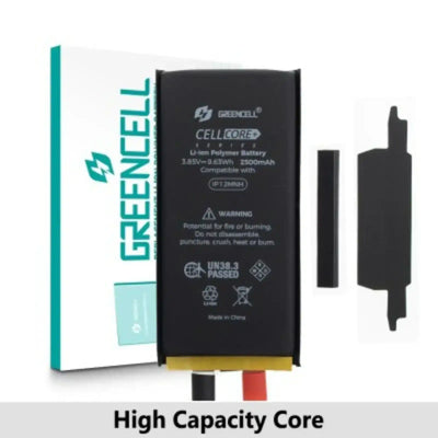 Greencell Core Series- High Capacity 2500mAh iPhone 12 Mini Replacement Battery Core with Adhesive Strips GREENCELL