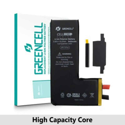 Greencell Core Series- High Capacity 3450mAh iPhone 11 Pro Replacement Battery Core with Adhesive Strips
