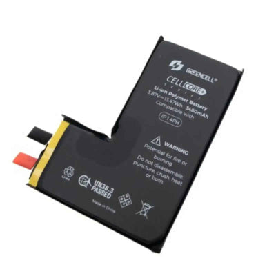 Greencell Core Series- High Capacity 3480mAh iPhone 14 Pro Replacement Battery Core with Adhesive Strips