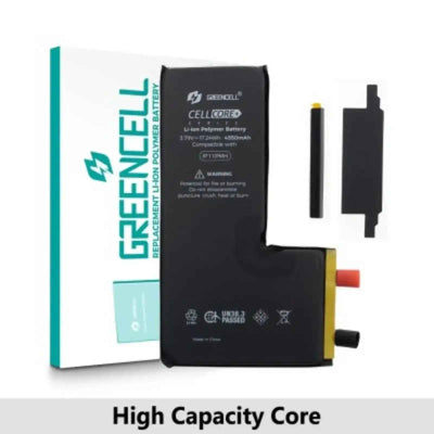 Greencell Core Series- High Capacity 4550mAh iPhone 11 Pro Max Replacement Battery Core with Adhesive Strips