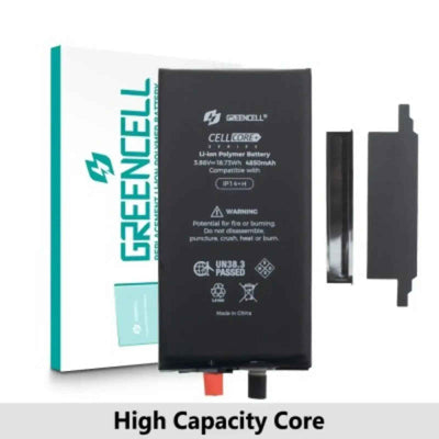 Greencell Core Series-High Capacity 4850mAh iPhone 14 Plus Replacement Battery Core with Adhesive Strips