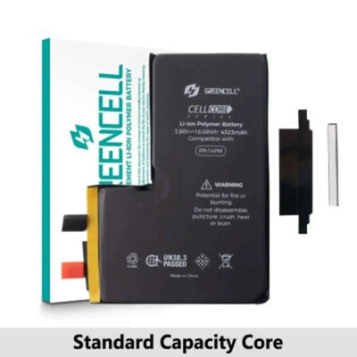Greencell Core Series- Standard Capacity 4323mAh iPhone 14 Pro Max Replacement Battery Core with Adhesive Strips