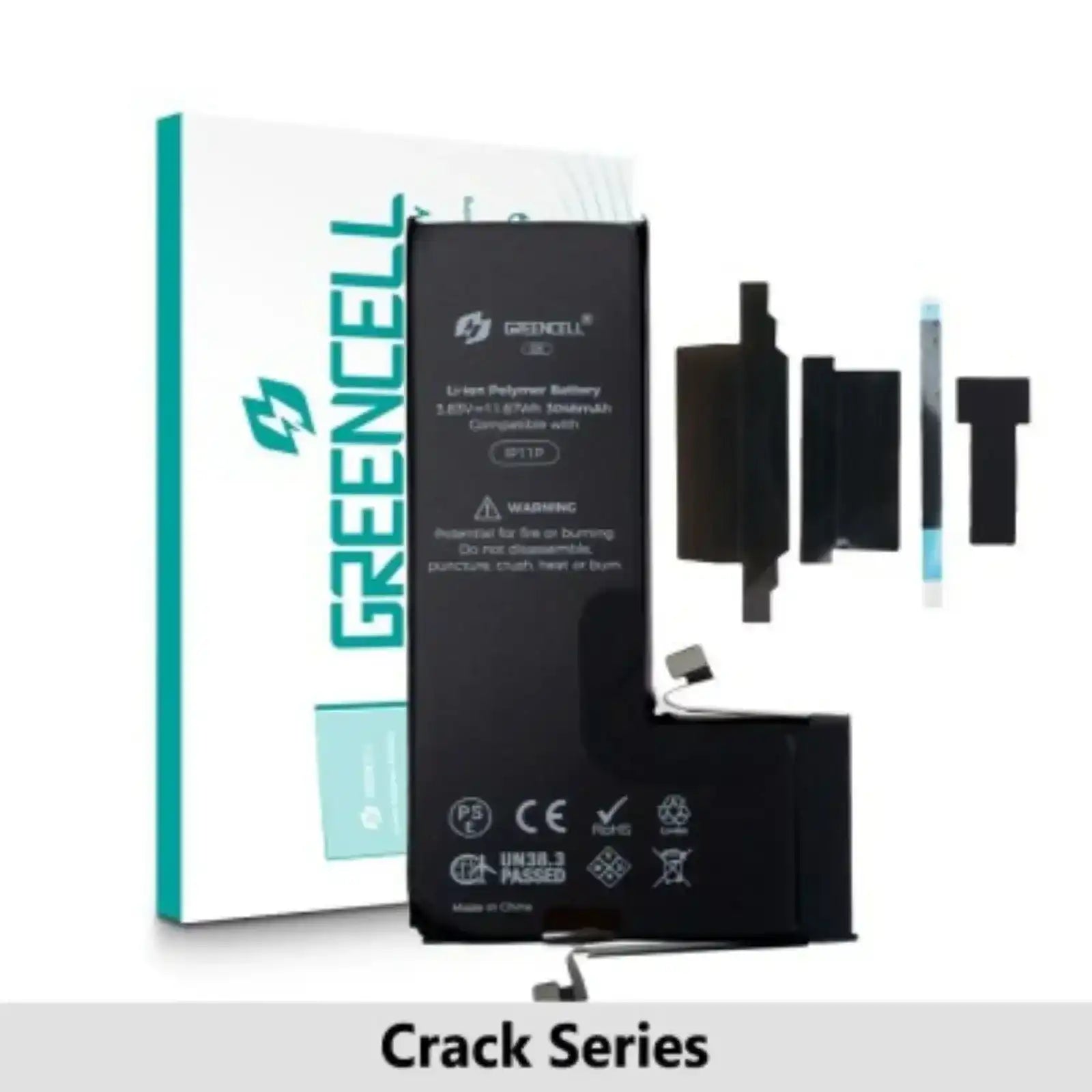 Greencell Crack Series- iPhone 11 Pro CRACK Battery with Adhesive Strips 3046mAh No Need Soldering & No Need Tag-on GREENCELL