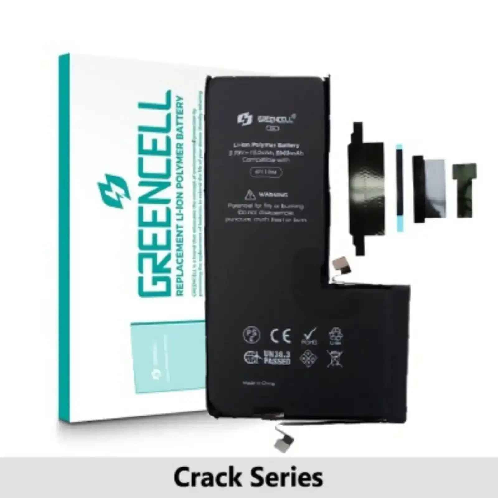 Greencell Crack Series- iPhone 11 Pro Max CRACK Battery with Adhesive Strips 3969mAh No Need Soldering & No Need Tag-on