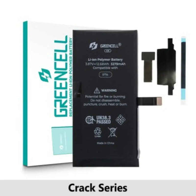 Greencell Crack Series- iPhone 14 CRACK Battery with Adhesive Strips 3279mAh No Need Soldering & No Need Tag-on