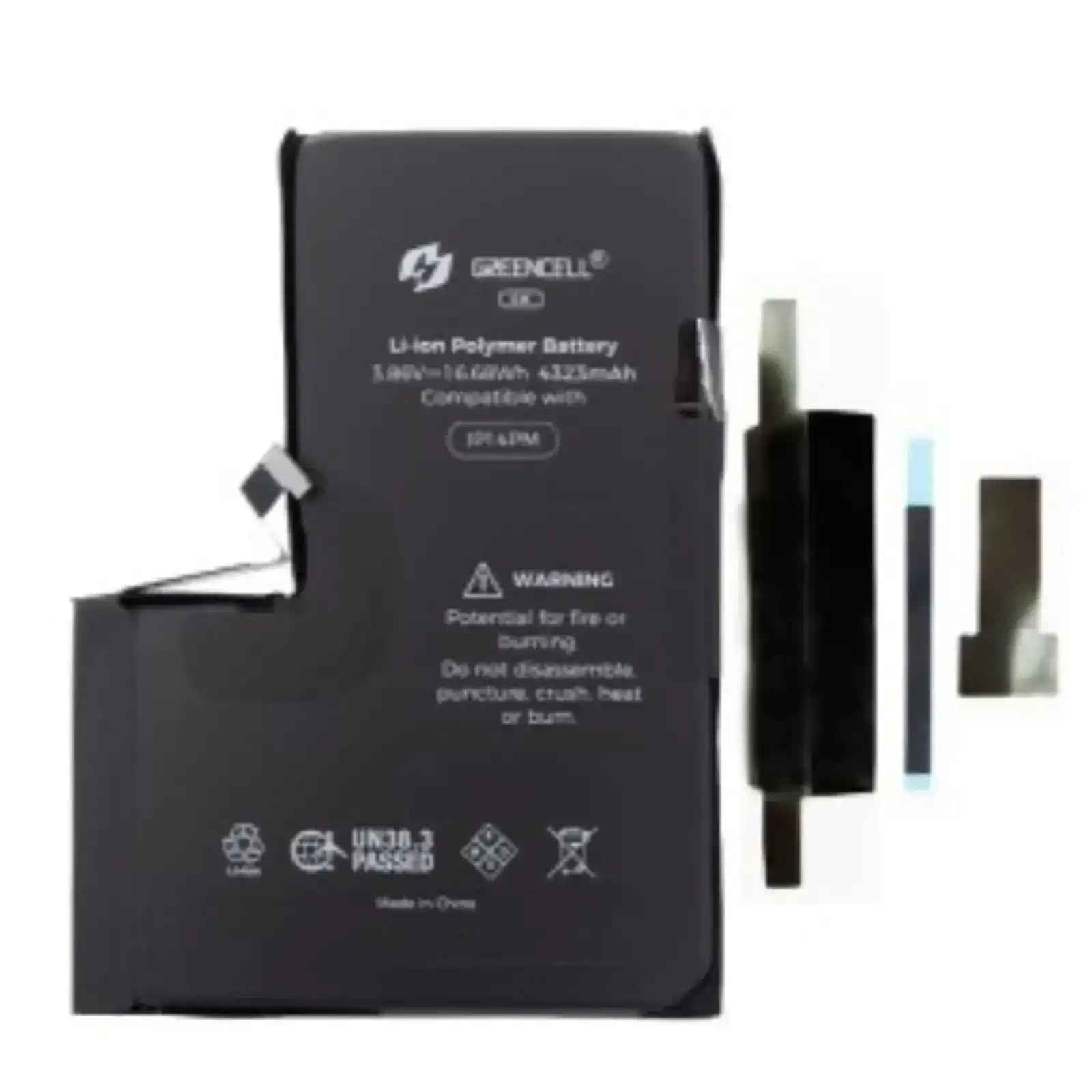 Greencell Crack Series- iPhone 14 Pro Max CRACK Battery with Adhesive Strips 4323mAh No Need Soldering & No Need Tag-on