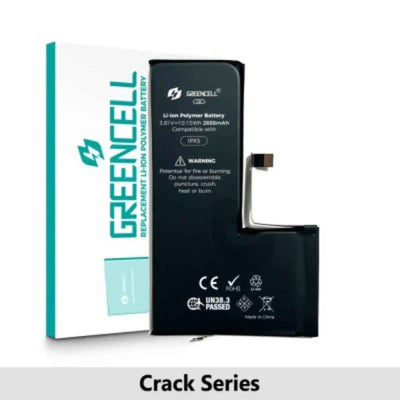 Greencell Crack Series- iPhone XS CRACK Battery with Adhesive Strips 2658mAh No Need Soldering & No Need Tag-on