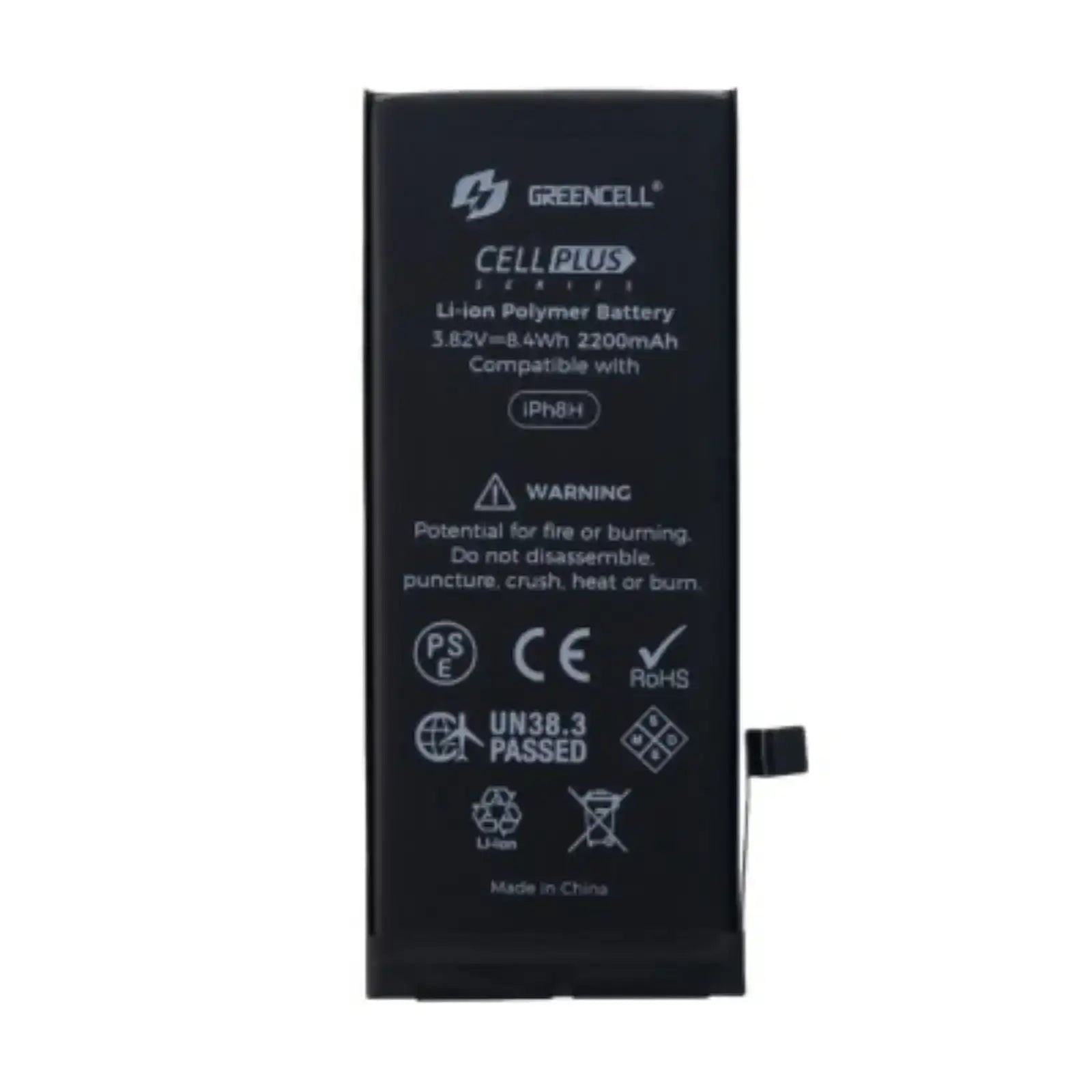 Greencell High Capacity 2200mAh iPhone 8 Replacement Battery with Adhesive Strips GREENCELL
