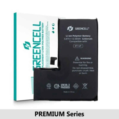 Greencell PREMIUM Series- iPhone 14 Pro Replacement Battery with Adhesive Strips 3200mAh Original Chip & Cell Best Quality in the Market