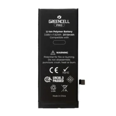 Greencell PRO 2018mAh iPhone SE 2022 Replacement Battery with Adhesive Strips TI Solution / 27546-A3 IC / Pure Cobalt Cell GREENCELL