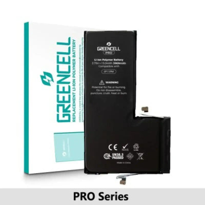 Greencell PRO Series- iPhone 11 Pro Max Replacement Battery with Adhesive Strips 3969mAh TI chip -27546-A3 IC & Original Cell GREENCELL