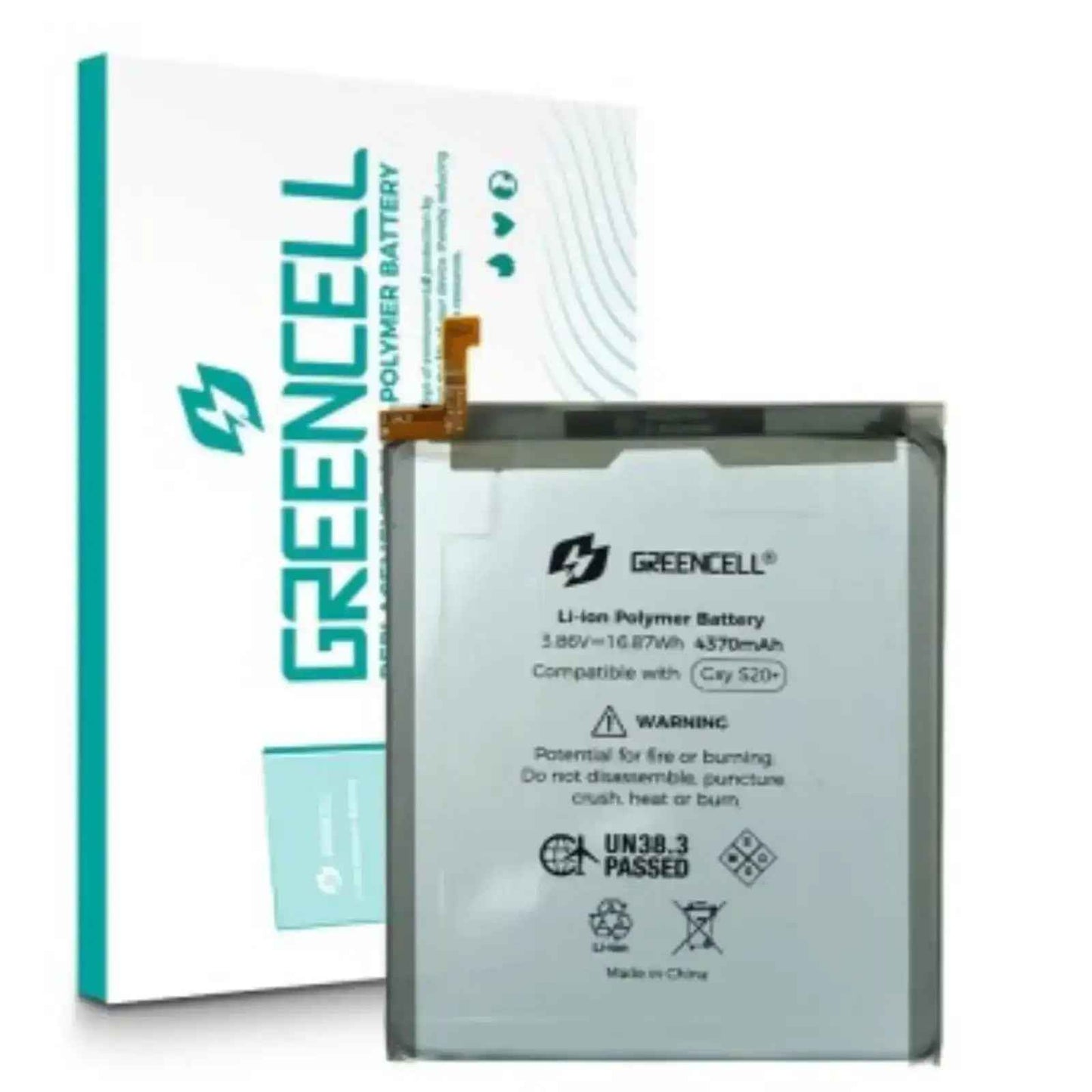 Greencell Samsung Galaxy S20 Plus G985 / G986 Replacement Battery with Adhesive Strips 4370mAh