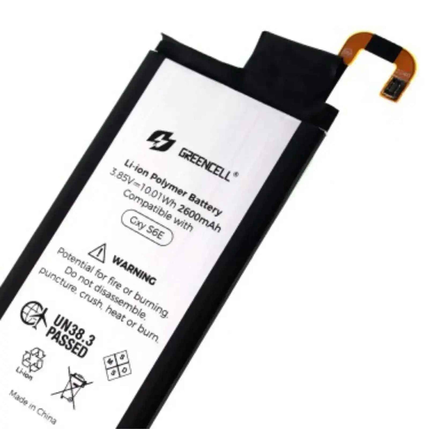Greencell Samsung Galaxy S6E Replacement Battery with Adhesive Strips 2600mAh