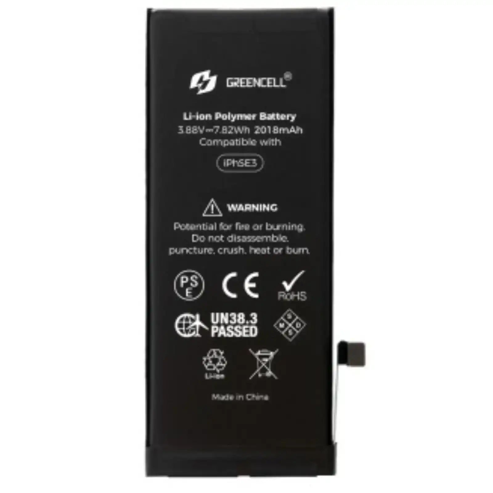 Greencell Standard Capacity 2018mAh iPhone SE 2022 Replacement Battery with Adhesive Strips GREENCELL