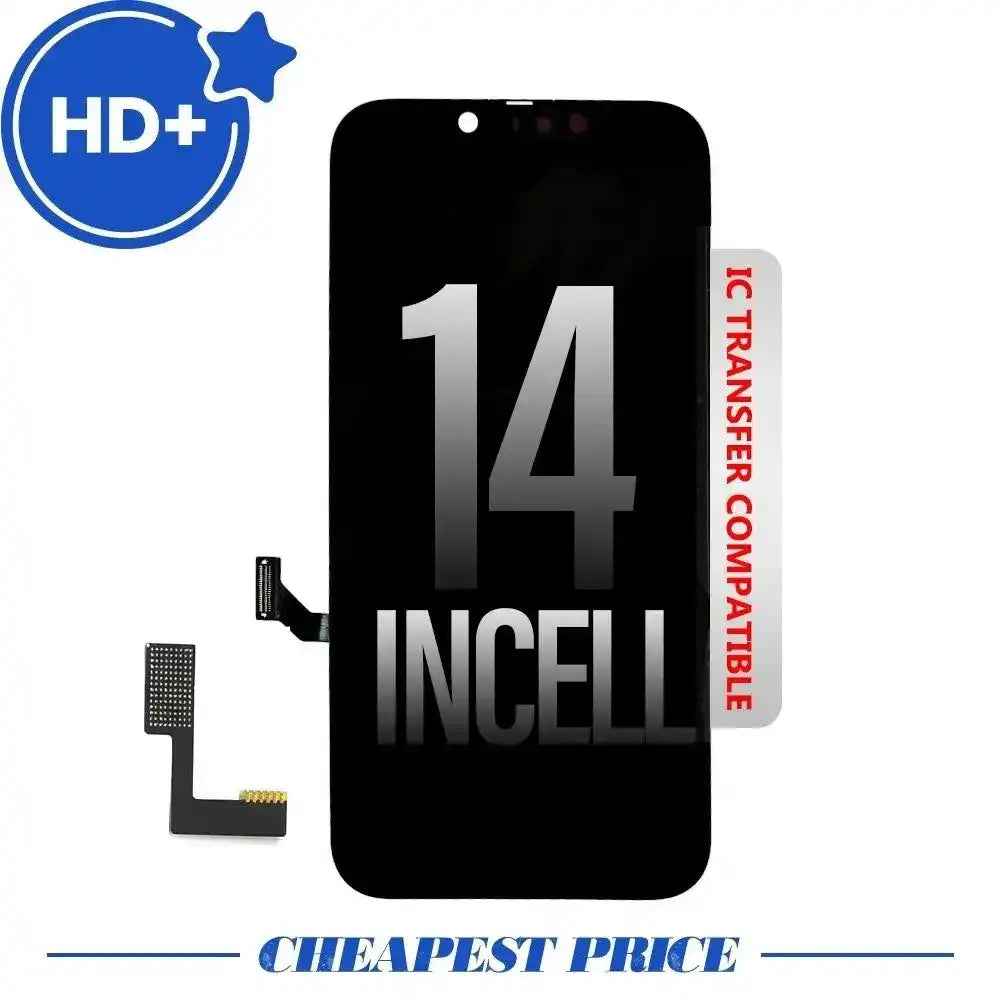 HD+ Display Incell LCD Assembly for iPhone 14 Screen Replacement (Compatible for IC chip transfer)