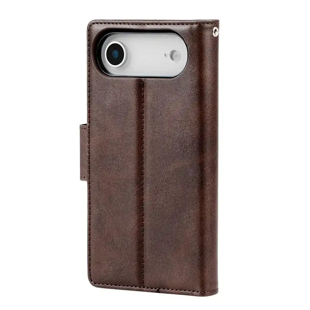 Hanman 2 in 1 Detachable Flip Leather Wallet Case With Magnetic Ring for iPhone 17 Air Hanman