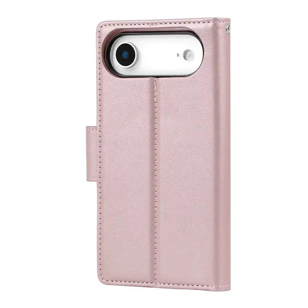 Hanman 2 in 1 Detachable Flip Leather Wallet Case With Magnetic Ring for iPhone 17 Air Hanman