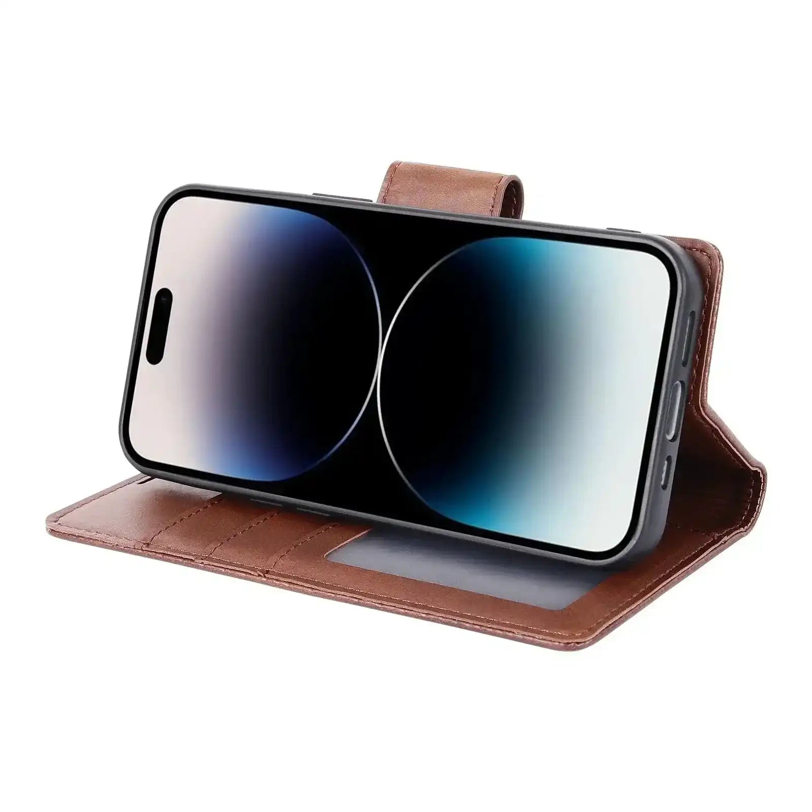 Hanman 2 in 1 Detachable Flip Leather Wallet Case With Magnetic Ring for iPhone 17 Pro Hanman