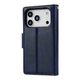 Hanman 2 in 1 Detachable Flip Leather Wallet Case With Magnetic Ring for iPhone 17 Pro Max