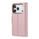 Hanman 2 in 1 Detachable Flip Leather Wallet Case With Magnetic Ring for iPhone 17 Pro Max