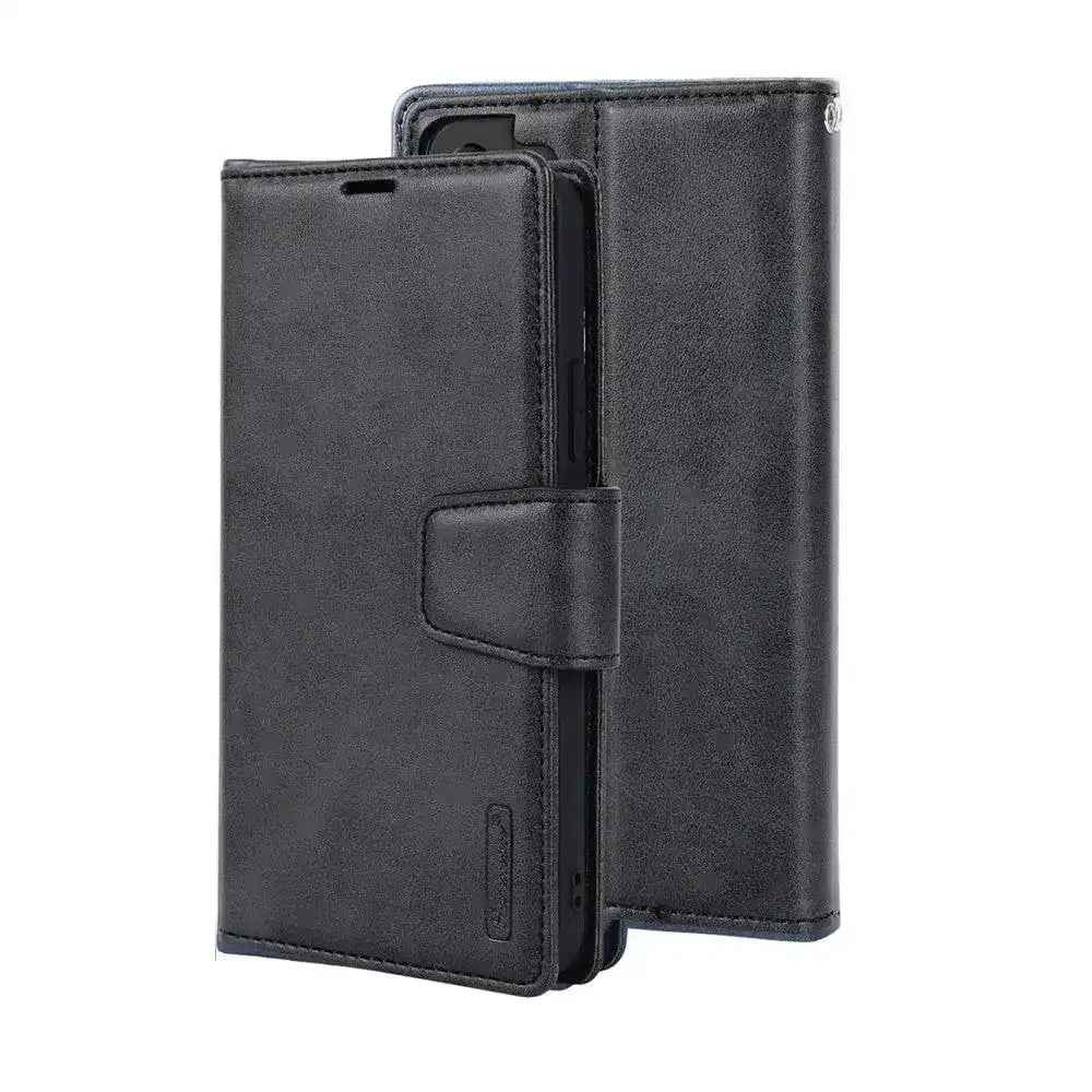 Hanman 2 in 1 Detachable Magnetic Flip Leather Wallet Cover Case for Samsung Galaxy S25 Plus