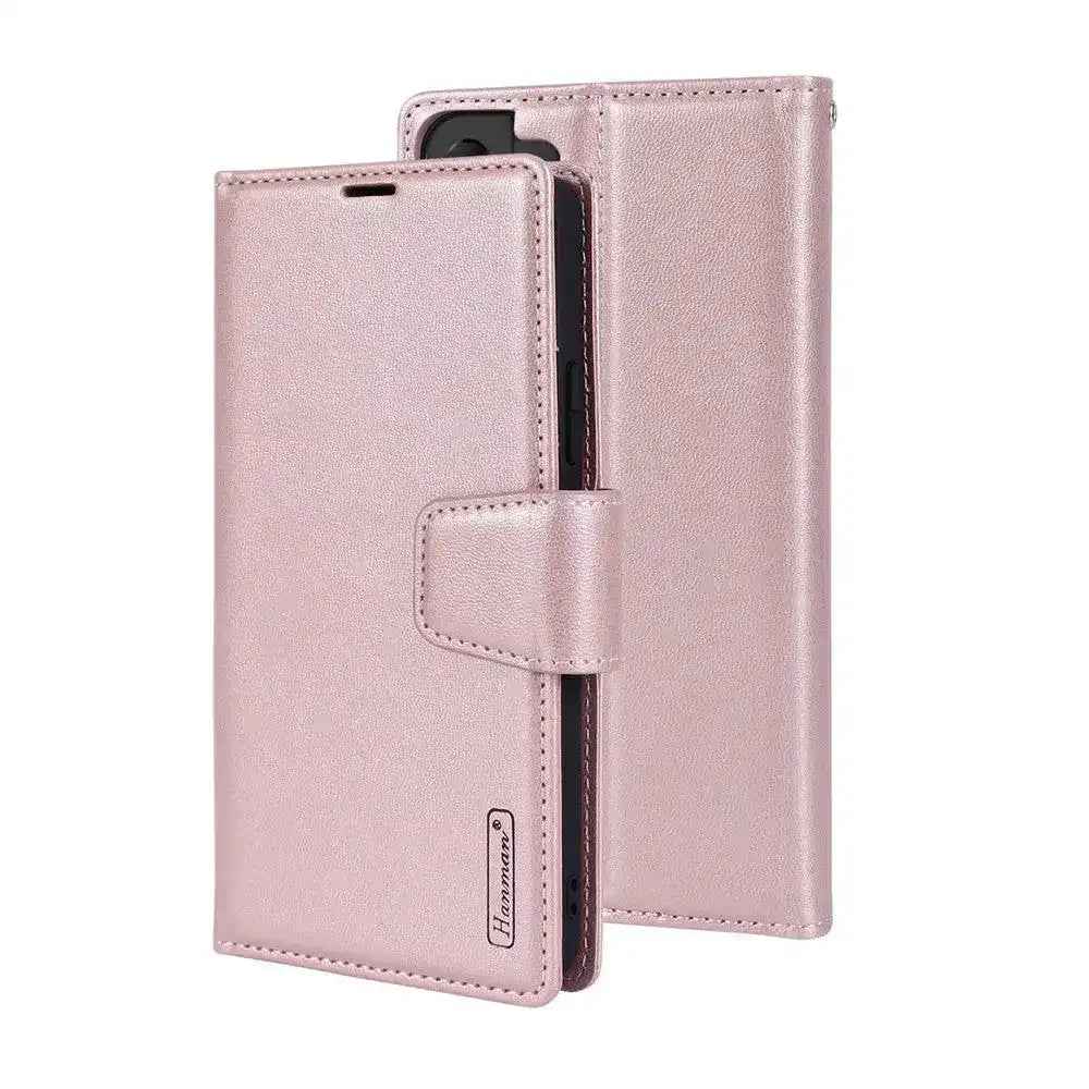 Hanman 2 in 1 Detachable Magnetic Flip Leather Wallet Cover Case for Samsung Galaxy S25 Plus