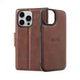 Hanman 2 in 1 Detachable Magnetic Flip Leather Wallet Cover Case for iPhone 16 Pro