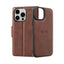 Hanman 2 in 1 Detachable Magnetic Flip Leather Wallet Cover Case for iPhone 16 Pro Max Hanman
