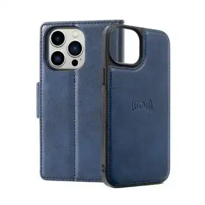 Hanman 2 in 1 Detachable Magnetic Flip Leather Wallet Cover Case for iPhone 16 Pro Max Hanman