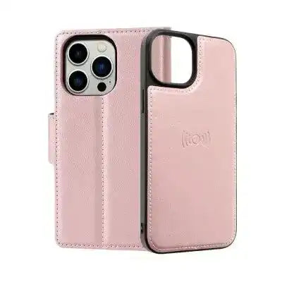 Hanman 2 in 1 Detachable Magnetic Flip Leather Wallet Cover Case for iPhone 16 Pro Max Hanman