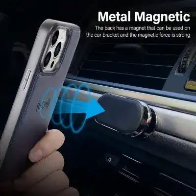 Hanman 2 in 1 Detachable Magnetic Flip Leather Wallet Cover Case for iPhone 16 Pro Max Hanman