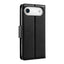 Hanman PU Flip Leather Wallet Case for iPhone 17 Air-Black Hanman