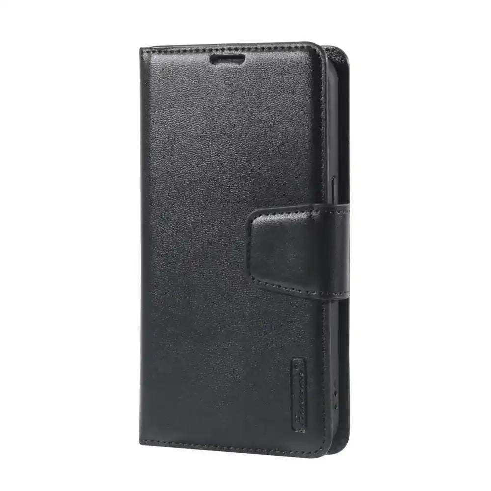 Hanman PU Flip Leather Wallet Case for iPhone 17 Pro-Black Hanman