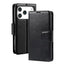 Hanman PU Flip Leather Wallet Case for iPhone 17 Pro-Black Hanman