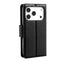 Hanman PU Flip Leather Wallet Case for iPhone 17 Pro-Black Hanman