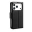Hanman PU Flip Leather Wallet Case for iPhone 17 Pro Max-Black Hanman