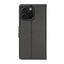 Hanman PU Flip Leather Wallet Cover Case for iPhone 16 Pro-Black Hanman